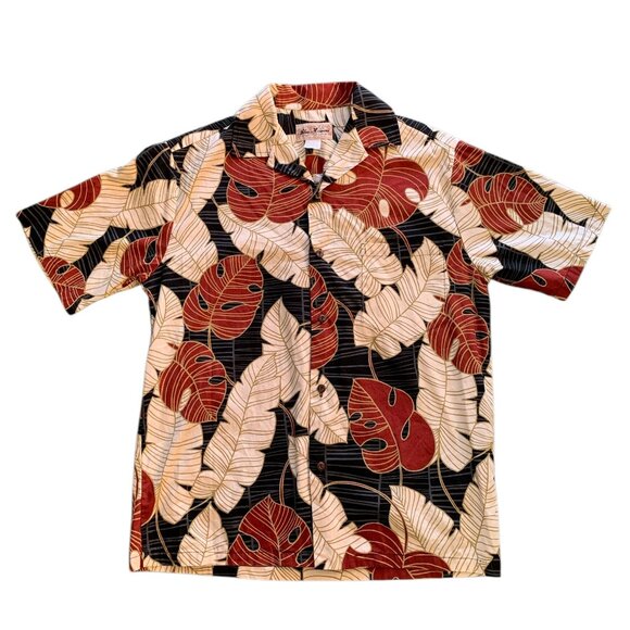 Vintage Blue Hawaii Hawaiian Shirt Men's Size M 100% Cotton Button Up Floral 90s - Picture 1 of 7